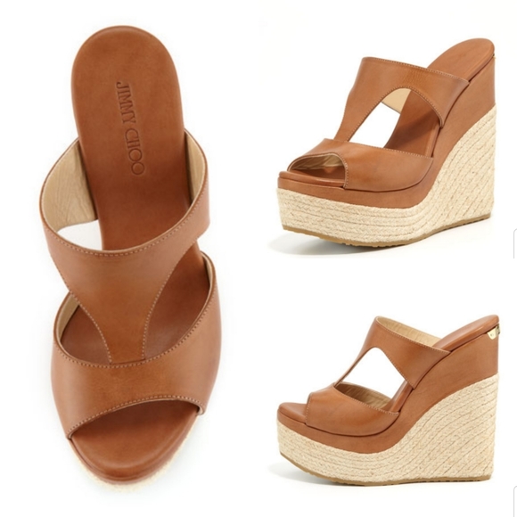 Jimmy Choo Shoes - Jimmy Choo Pledge T Strap Wedge Espadrille sz. 40